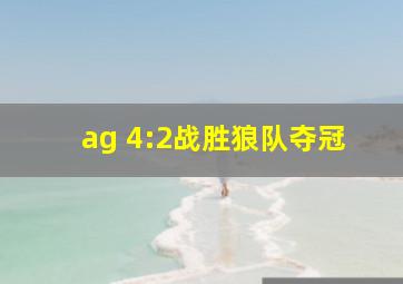 ag 4:2战胜狼队夺冠